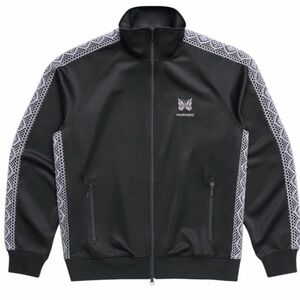Madhappy x Needles track jacket w/lace trim in graphite. L.